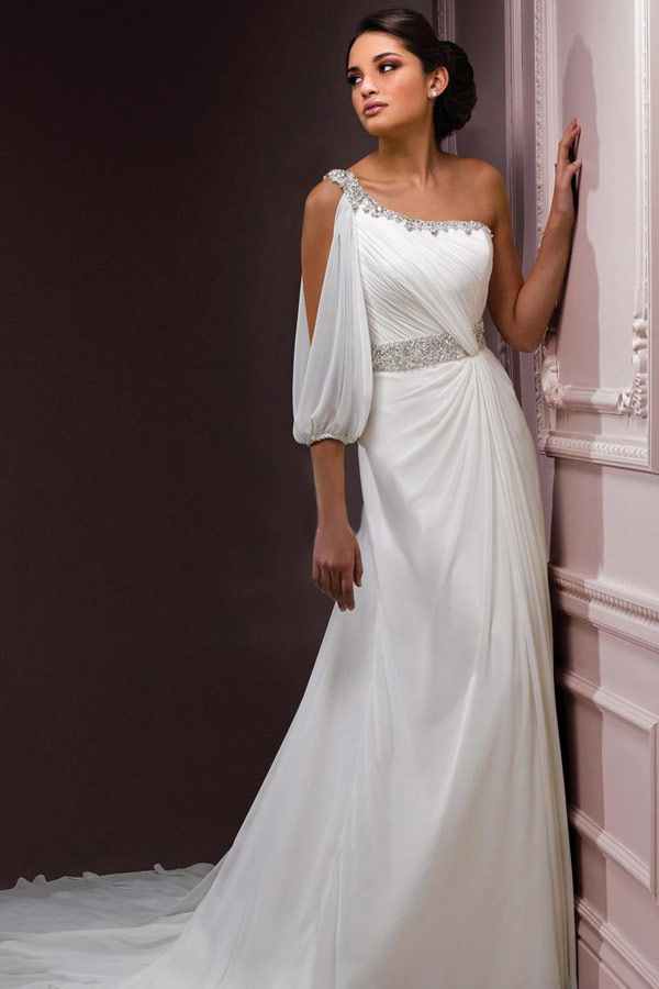 красивое платье для свадьбы в греческом стиле