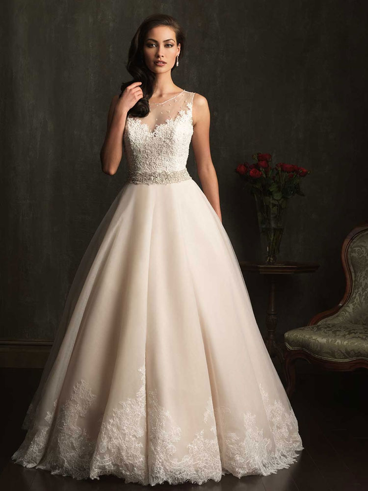 пышное свадебное платье в винтажном стиле