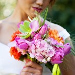 свадебный букет из тропических цветов