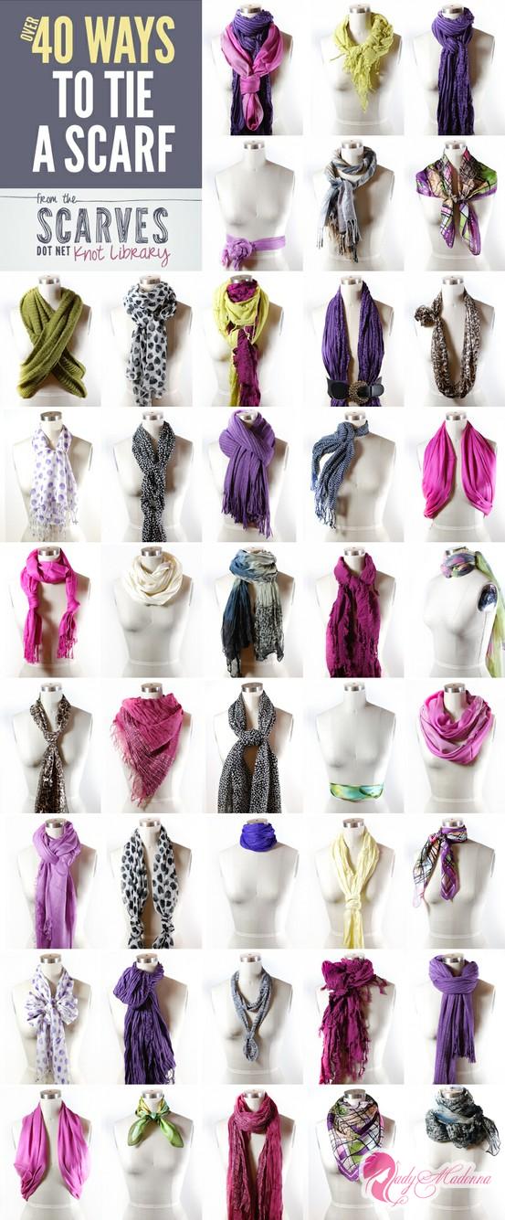 40 способов красиво завязать шарф