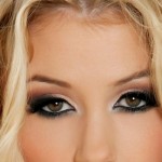 макияж зеленых глаз для блондинок
