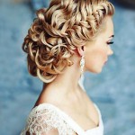 простые свадебные прически на средние волосы