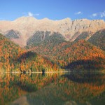 озеро Рица на Новый Год в Абхазии