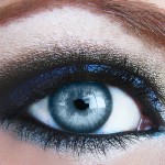 повседневный макияж для голубых глаз