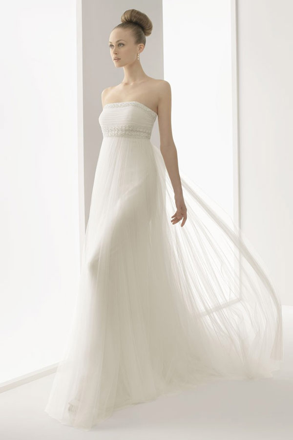красивое платье Ампир для свадьбы в греческом стиле