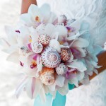 свадебный букет из тропических цветов