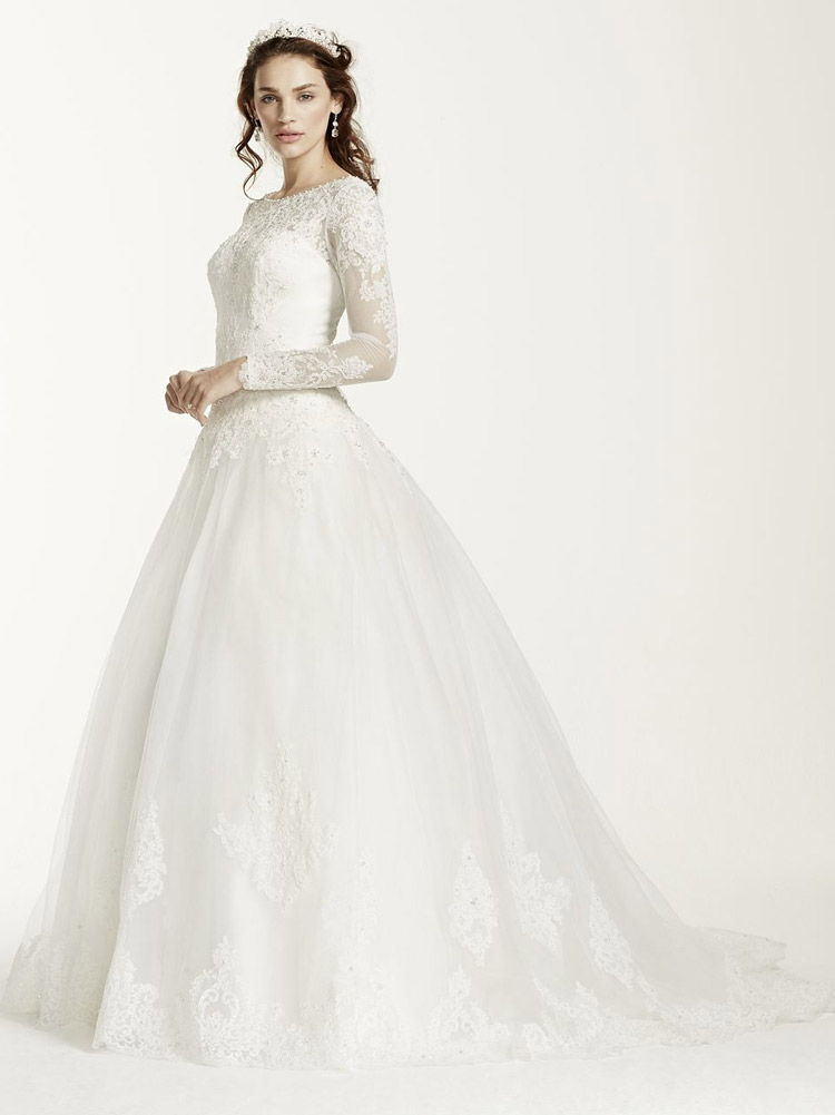 классическое пышное свадебное платье в винтажном стиле